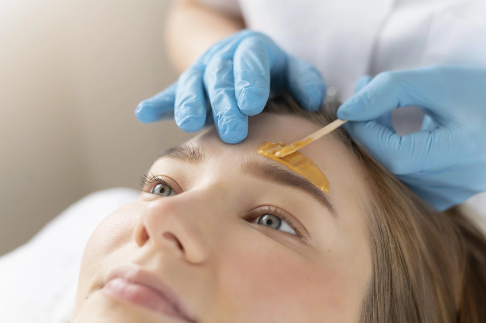 Brow maintenance and waxing treatment